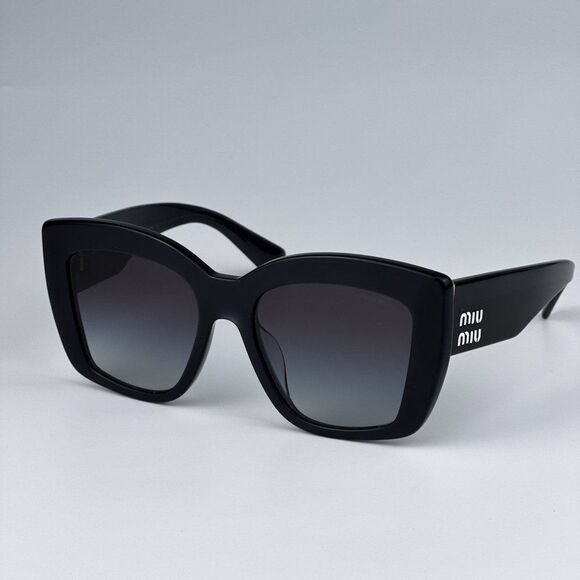 NEW Miu Miu MU04WS 06U5D1 Grey Opal Grey Gradient Women Sunglasses MU 04WS - Picture 4 of 11